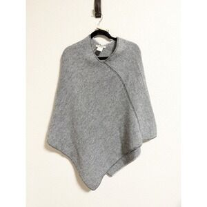 Fratelli Talli Made In Italy Wool Alpaca Blend Knit Poncho Pullover One Size